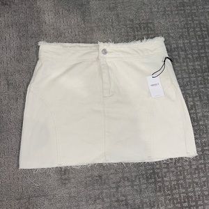 Forever 21 cream skirt